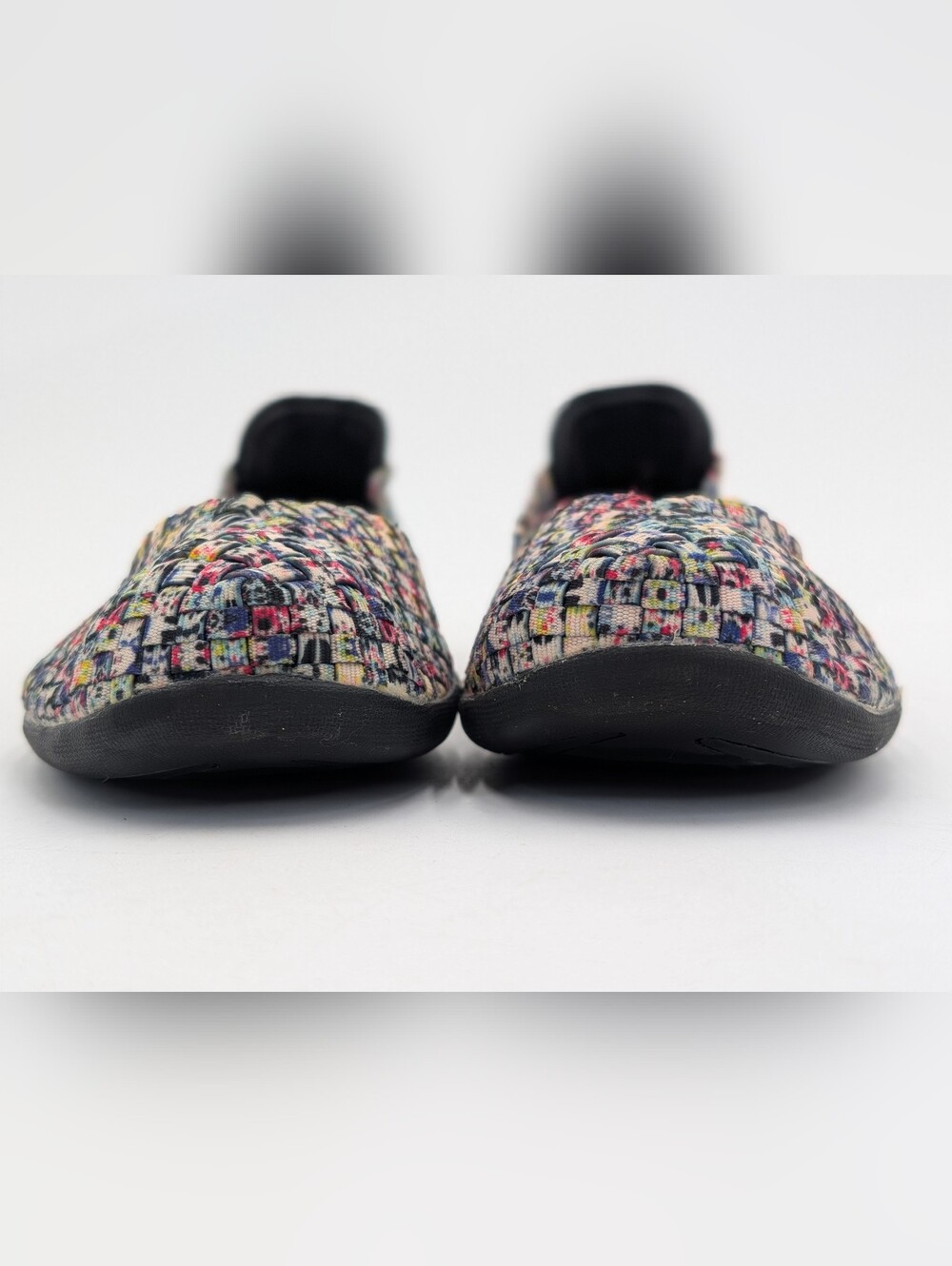 Bernie Mev BM New York Sz US 7.5 EU 38 Woven Multi-Color Confetti Ballet Flats - Picture 14 of 17